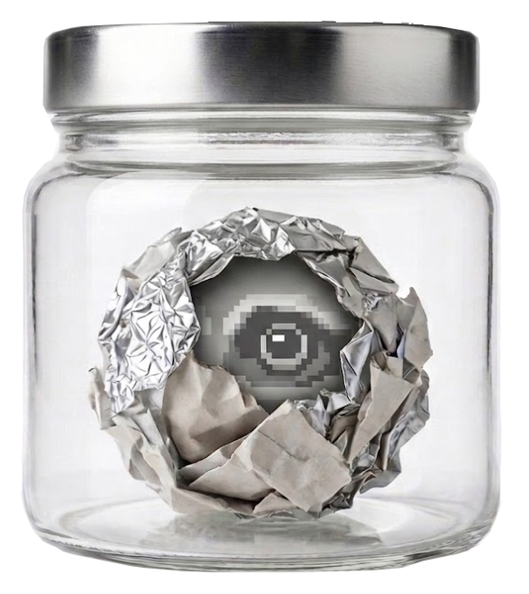 A sealed sample jar